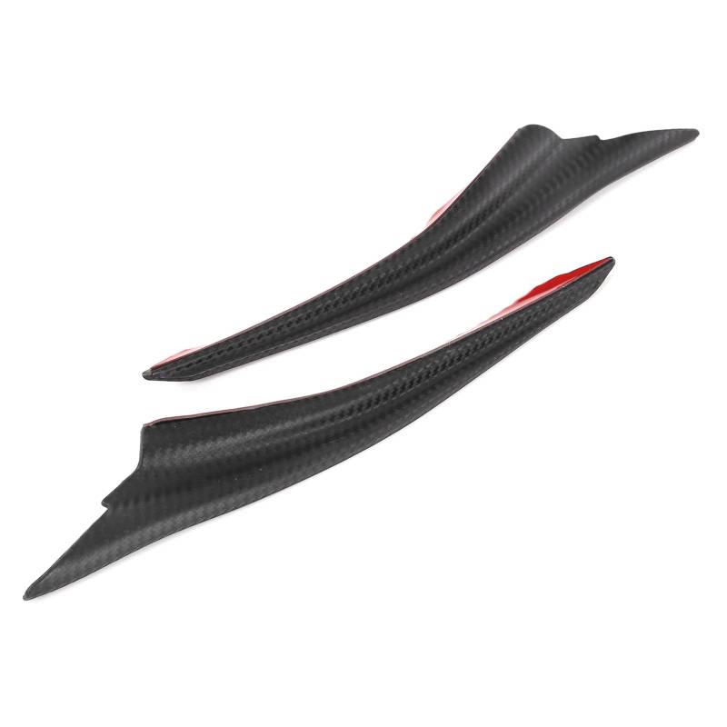 2pcs Iversal Carbonfaser -ER -Flossen -Splitter Gummi -SPO - Automodifikation und Stilvolle Körperteile von EBTOOLS