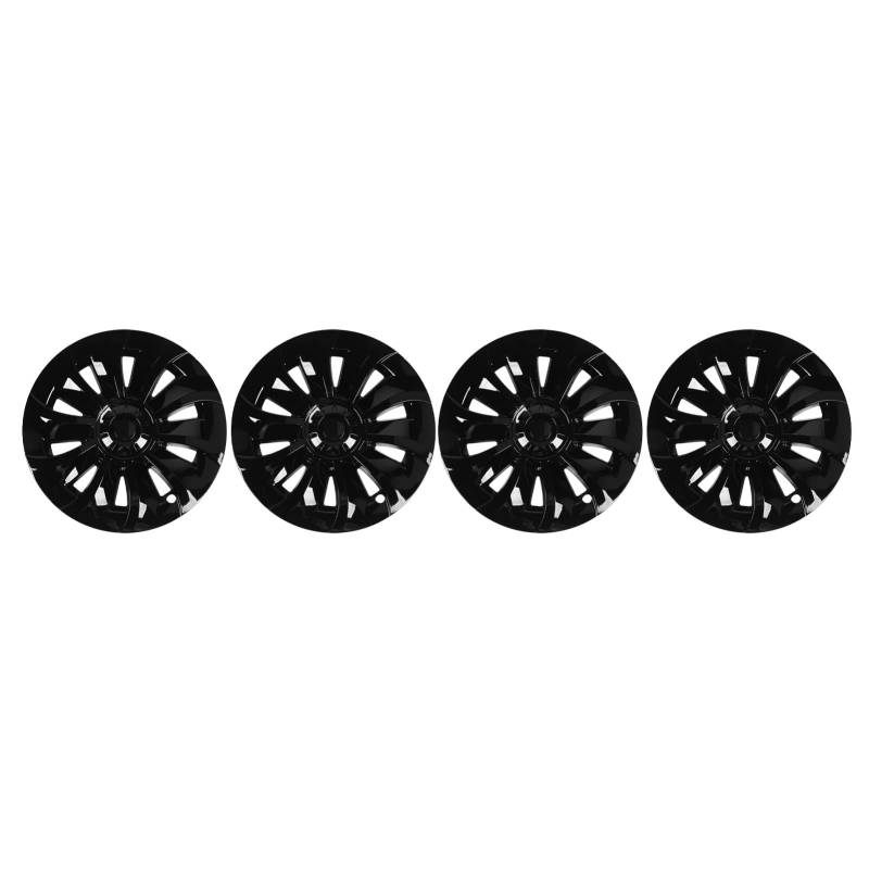 4PCS 9 I Rad Hub für - Sportliches Design & Easy Installation - Vollrad -Ion (Helles Schwarz) von EBTOOLS