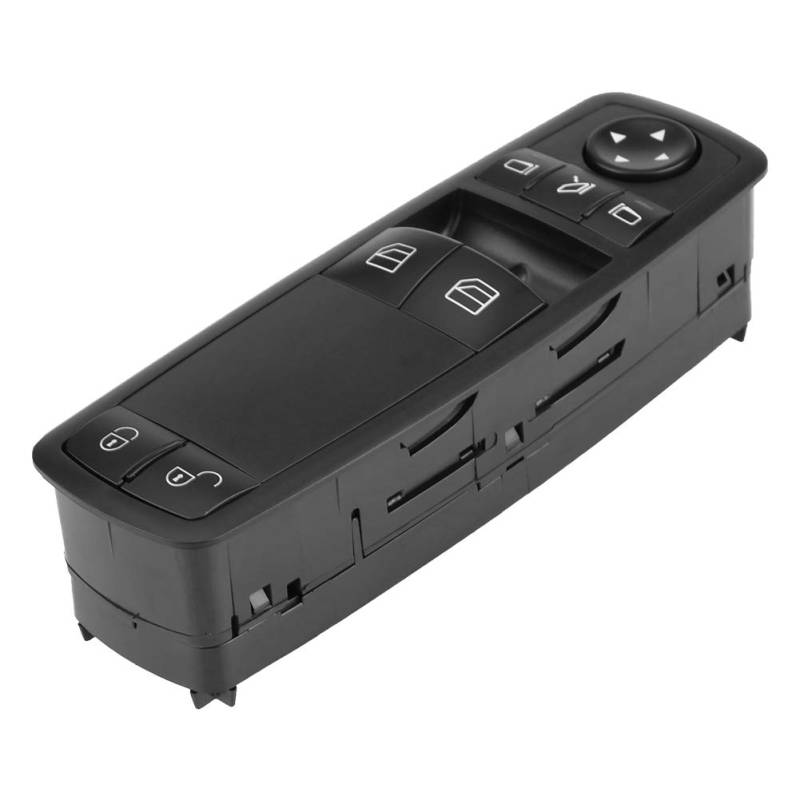 EBTOOLS Auto Fensterheber Schalter, Drucktaste, Drehbar, Normalerweise Offen, Schwarz, Manuell, IP67, Elektronischer Schalter, Panel Montage, ABS-Kunststoff, 1698206510, W169 A160 A180 W245 1698206510 von EBTOOLS