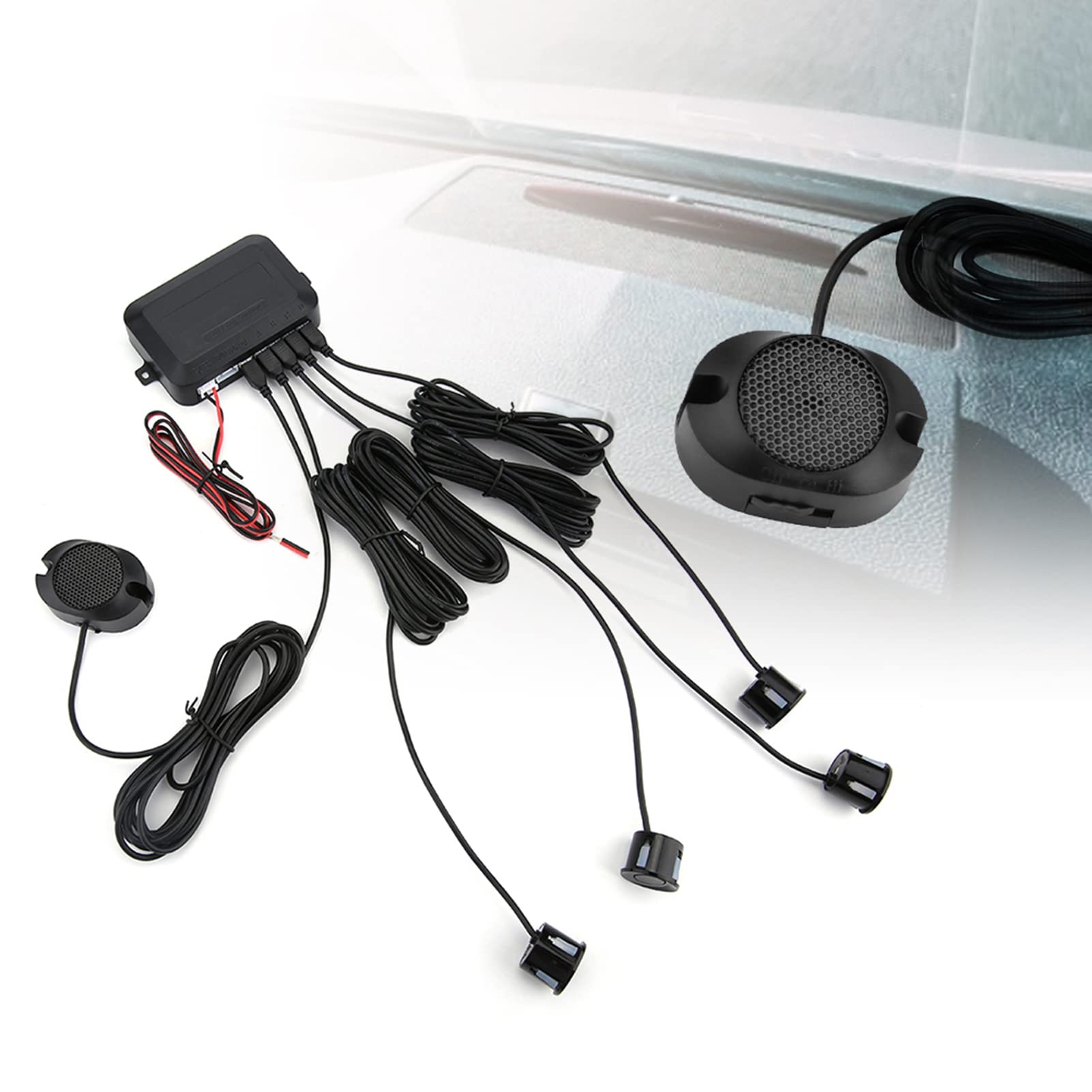 Auto Parken Sensor System Auto Rückfahrwarner Einparkhilfe Park Parksensor Umkehrradar Kit Warnschallantriebssystem 12V umkehren Auto Parken Sensor System Auto Rückfahrwarner Einparkhilfe Park Parksensor Umkehrradar Kit Warnschallantriebssystem 12V umkehren von EBTOOLS