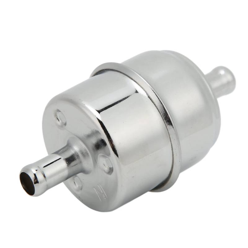 3/8 Inline-Kraftstofffilter High Flow Metall-Kraftstofffilter Inline-Schlauch 9746 Chrom Universal Ersatz für von EBTOOLS