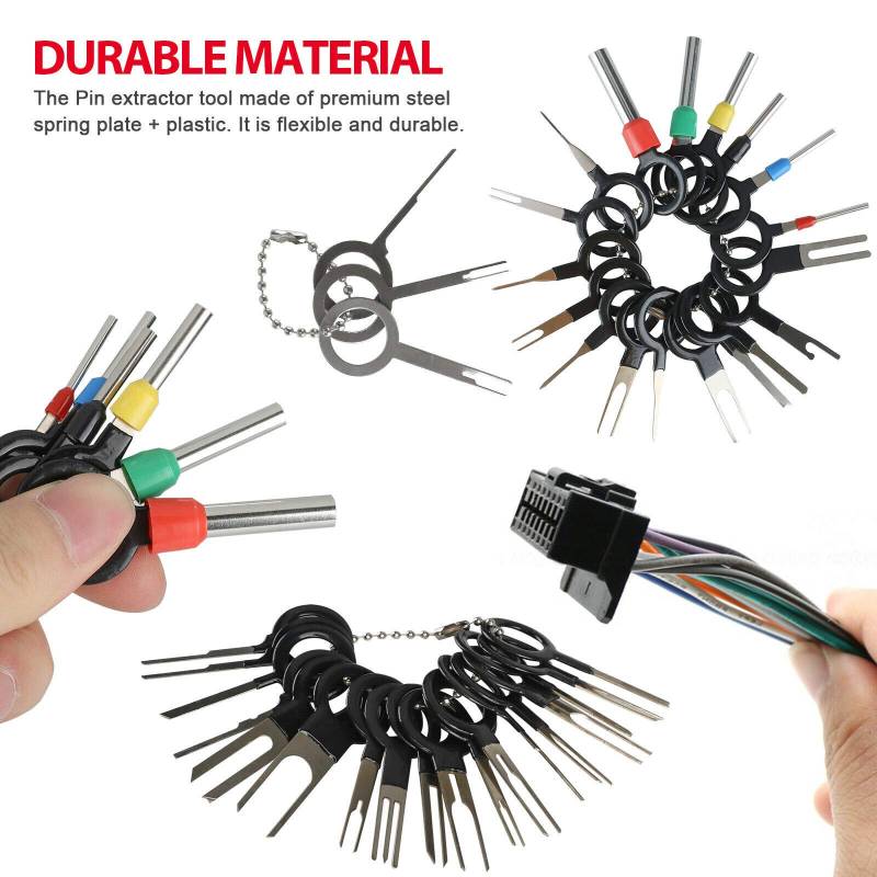 EBTOOLS 39 -teiliges Drahtanschlusswerkzeugkit für Auto Elektrisch W - Vollständiger Pin Extraktor und Gehäusewerkzeug für Effiziente Crimp Anschlussarbeit von EBTOOLS