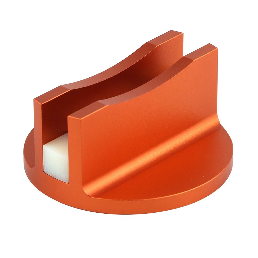 Jack Pad Magnetische Jack Pad Jacking Rail Adapter Aluminium gerillt Magnethackpads Jacking Rail Adapter (Orange) von EBTOOLS