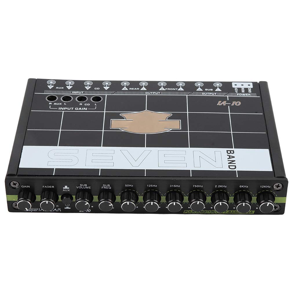 Auto Audio Equalizer Car Equalizer Auto Equalizer EQ Auto 7 Equalizer Auto Audio Tuner 1 stück Auto Automobil Audio Stereo EQ Equalizer mit 7 Band von EBTOOLS