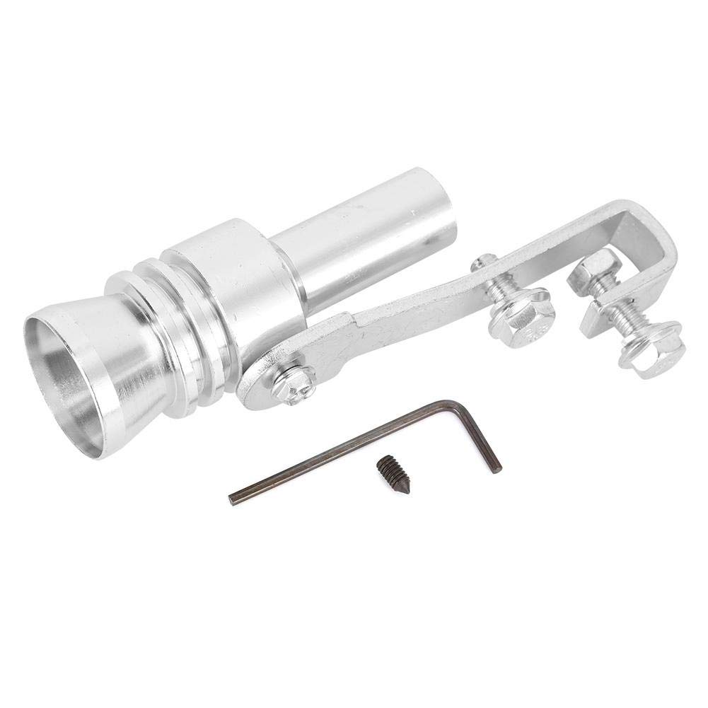 Turbo Sound Auspuff Schalldämpfer Auto Modifikation Turbo Sound Whistle Endrohr Auspuff Pfeife Aluminiumlegierung Silber TC-L Turbo Sound Auspuff Schalldämpfer Auto Modifikation Turbo Sound Whistle Endrohr Auspuff Pfeife Aluminiumlegierung Silber TC-L von EBTOOLS