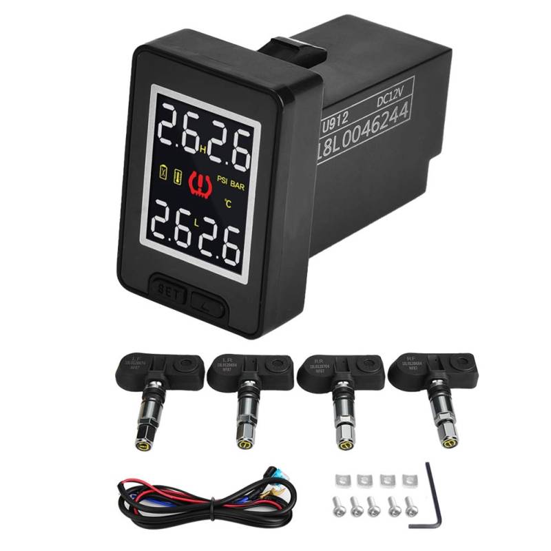 Reifendruckkontrollsystem-Reifendruckkontrollsystem Tpms Tpms Reifendruck Kontrollsystem Reifendrucksensor Tpms Mit Auto Reifendruckmonitor System Mit 4 Internen Sensoren von EBTOOLS