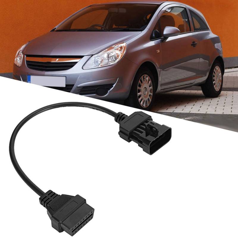 Für 10 Poliger Obd-Diagnosestecker, 10-Poliger Bis 16-Poliger Obd2-Diagnosekabeladapter-Anschlusskabel Obd-Ii-Diagnosetools Für Das Motorsystem Passend Für Opel von EBTOOLS