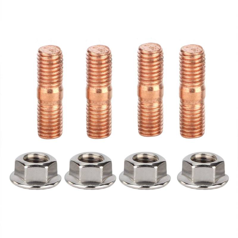EBTOOLS Hochfester Turbo-Stehbolzensatz M10x1,50 Gewinde T3 T4 T6 Hochfester Turbo-Stehbolzensatz Flanschmuttern von EBTOOLS