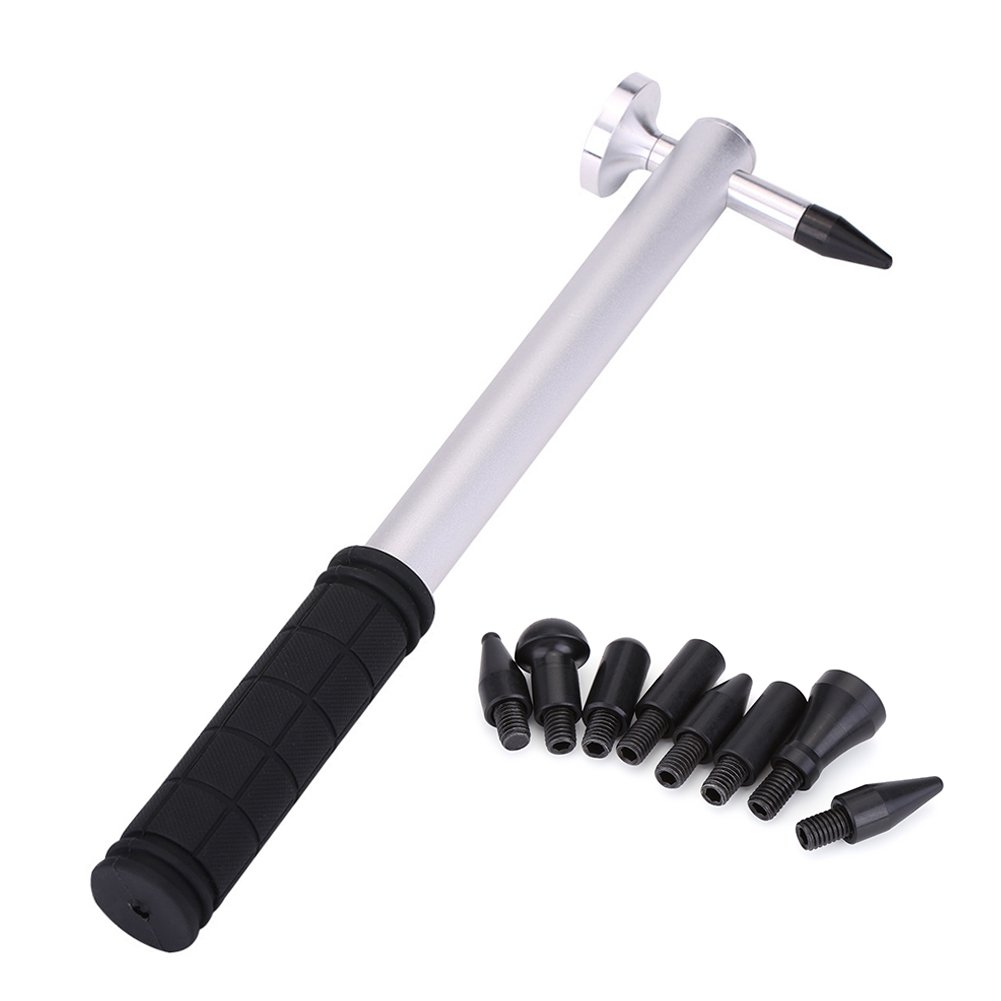 EBTOOLS Karosserie-Tap-Down-Hammer, Karosserie-Lackier-Dellenreparatur Aluminiumlegierung Knockdown-Tap-Down-Hammer mit 8 Köpfen EBTOOLS Karosserie-Tap-Down-Hammer, Karosserie-Lackier-Dellenreparatur Aluminiumlegierung Knockdown-Tap-Down-Hammer mit 8 Köpfen von EBTOOLS