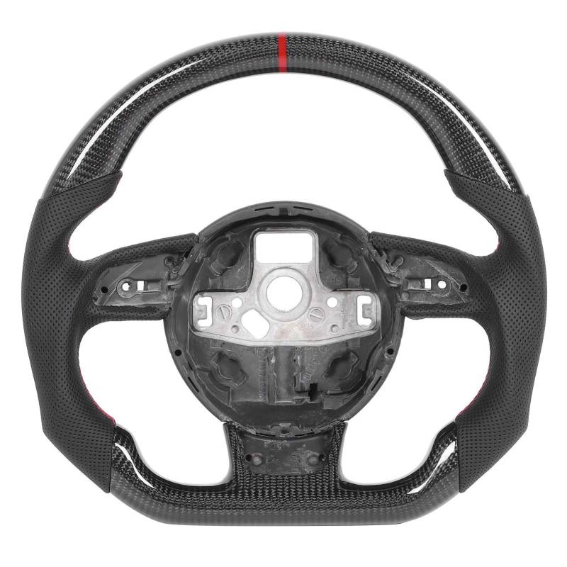 EBTOOLS Lenkrad, Carbon Lenkrad Racing Lenkrad Nappa Perforiertes Leder Passend für B8.5 RS3 RS4 RS5 RS6 RS7 2013-2016 von EBTOOLS