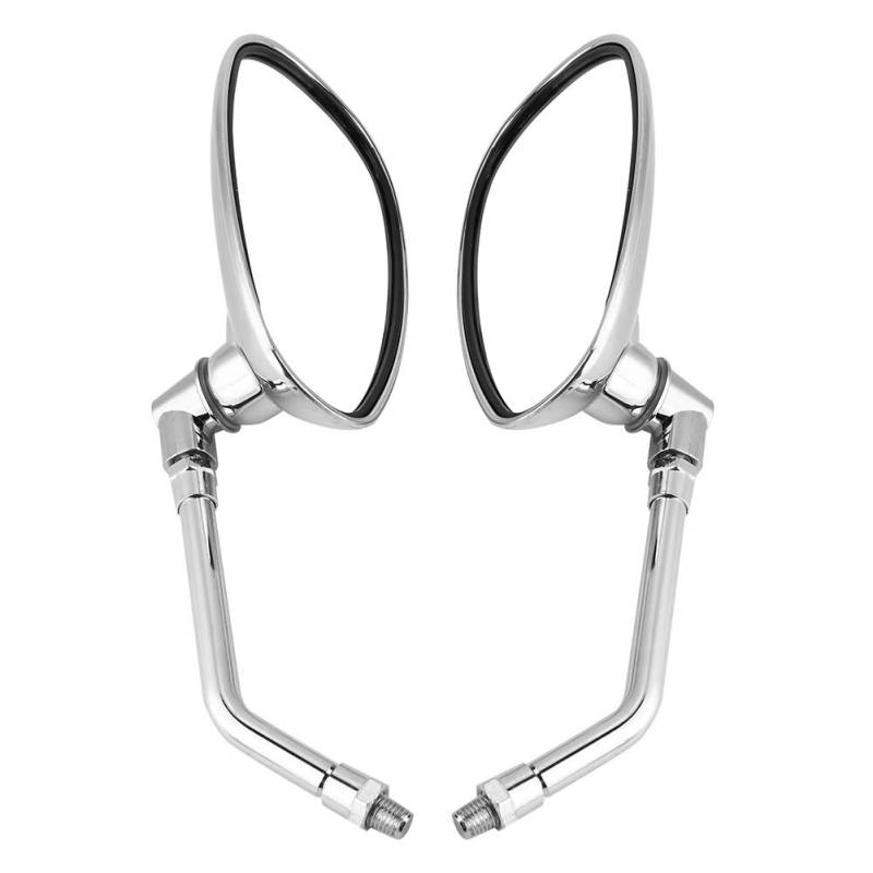 Rückspiegel Spiegel Set Spiegel Lenker Spiegel 2pcs Motorradmotorbike modifiziertes Rückspiegel Chrom Rückspiegel der Rückspiegel von EBTOOLS