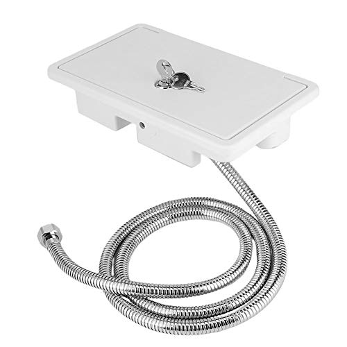RV-Dusche, Außenduschkabine Heiß-Kaltschalter RV-Duschkopf mit 2 Schlüsseln Kit für Marineboot Wohnmobil-Zubehör Wohnwagen von EBTOOLS