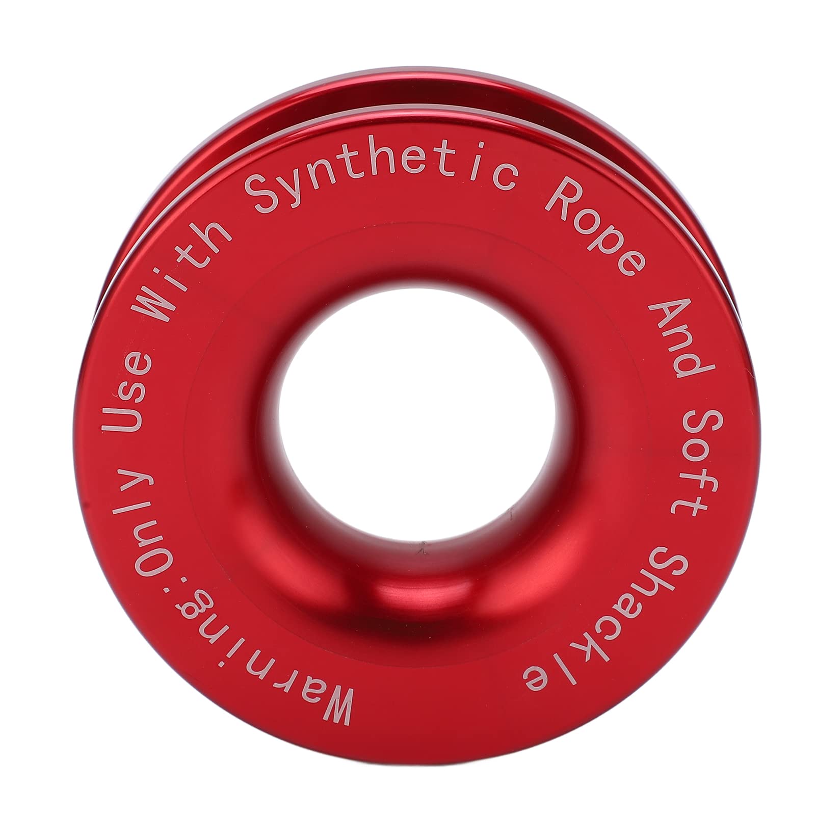 EBTOOLS Winch Recovery Ring Aluminium Winch Snatch Recovery Ring 41000lbs Bruchfestigkeit für 7/16 Zoll 1/2 Zoll Weichen Schäkel mit 3/16 Zoll 1/4 Zoll 3/8 Zoll Seilen(Rot) von EBTOOLS