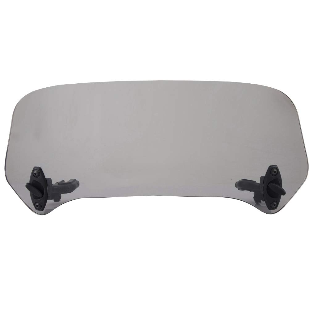 Motorbike Wind Deflector-Verstellbare Clip-On Windschutzscheibe Spoiler Aufsatz Universal Motorrad Modifizierte Windschutzscheibe Windschutzscheibe Spoiler Luftabweiser Geräuchert von EBTOOLS