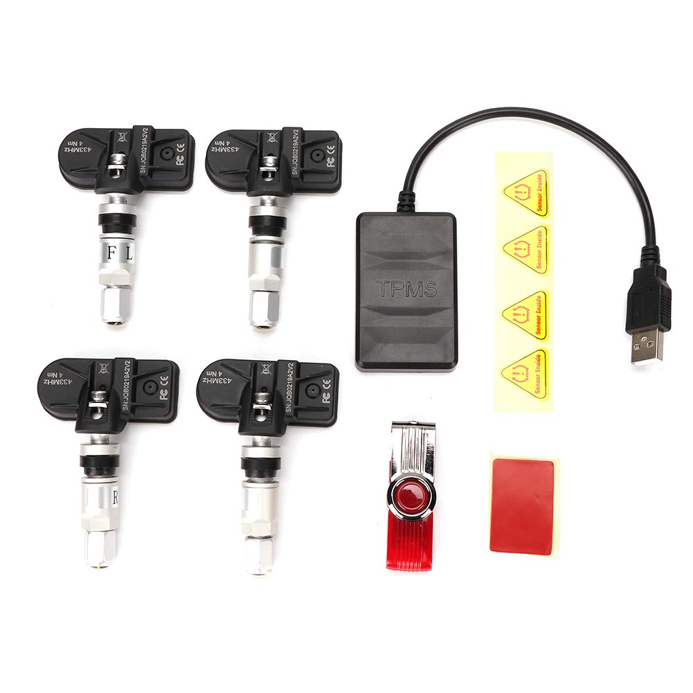 EBTOOLS für Android TPMS USB TPMS Auto Reifendrucküberwachungssystem mit internem Sensor für Android TPMS Navigation, Android Auto TPMS für Android Navigat von EBTOOLS