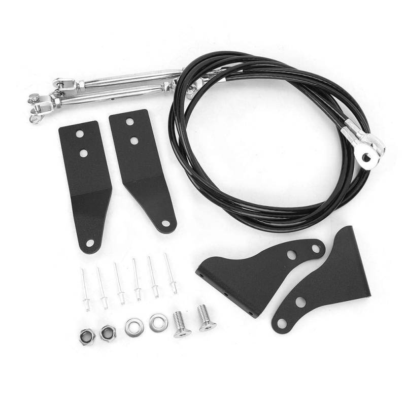 Eisen Edelstahl Limb Riser Kit Windschutzscheibenschutz passend für Wrangler TJ 07-18 d für Wrangler TJ 07-18 von EBTOOLS