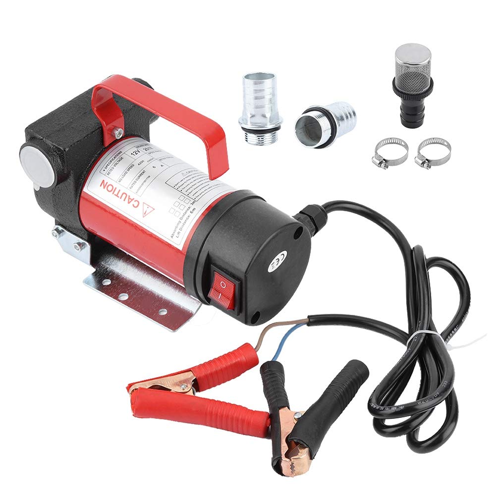 Elektrische Kraftstoffförderpumpe, Dieselpumpe Selbstansaugend DC 12v 40 l/min tragbare Auto-Kraftstoffpumpe selbstansaugende elektrische Dieselpumpe Elektrische Kraftstoffförderpumpe, Dieselpumpe Selbstansaugend DC 12v 40 l/min tragbare Auto-Kraftstoffpumpe selbstansaugende elektrische Dieselpumpe von EBTOOLS