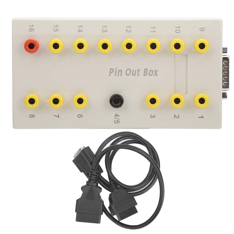Für Obd2 Pin Out Box OBD Breakout Box - Obd2-Pin-Out-Box Mit Diagnosekabel-Kit Abdeckung Aller Testpunkte Auto-Diagnose-Tool Estpunkte Auto-Diagnose-Tool von EBTOOLS