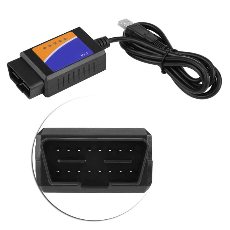 Für Obd2 Usb Adapter O - Obd2-Diagnose-Usb-Kabel Tauschen Sie Den Professionellen Auto-Usb-Stecker V1.5 Aus. Obd2-Diagnosekabel-Schnittstellenscanner Obd-Ii-Diagnosetools Für Das Motorsystem Für Benz von EBTOOLS