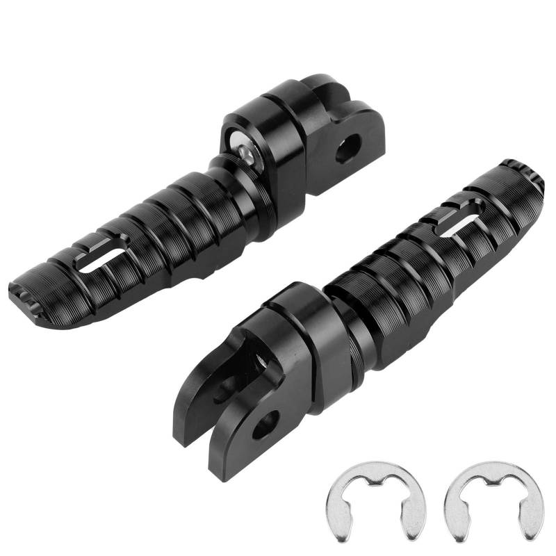 Fußstütze für Motorrad Fußrasten Satz Motorrad Fußstütze Pedal Fußrasten Motorrad Motorrad Fußrasten vorne links rechts Paar Ersatz für MT-03 MT-25 MT-07 MT-09 R3 XJ6 von EBTOOLS