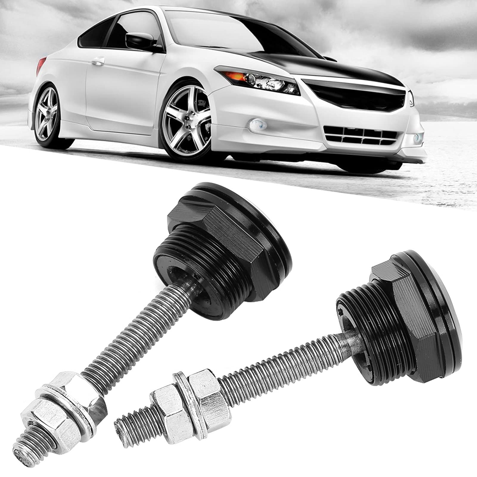 Motorhaubenschloss Hood Bonnet Lock Hood Hood Pin Bonnet Lock 2 STÜCKE Universal Haube Pin Bonnet Lock Quick Release Push Button Stoßfänger Clip Latches (32mm / 1.3in) von EBTOOLS