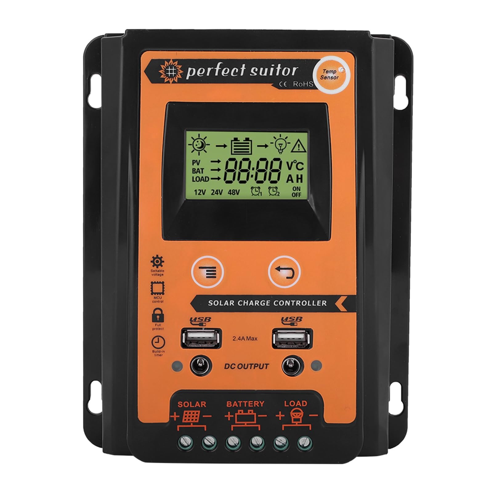 Mppt Controller -Solarpanel Batterie Intelligente Regler Solarpanel Batterie Regler Solarladeregler Mppt 30A 12V / 24V 30A Mppt Solar Ladung Controller Solarpan von EBTOOLS