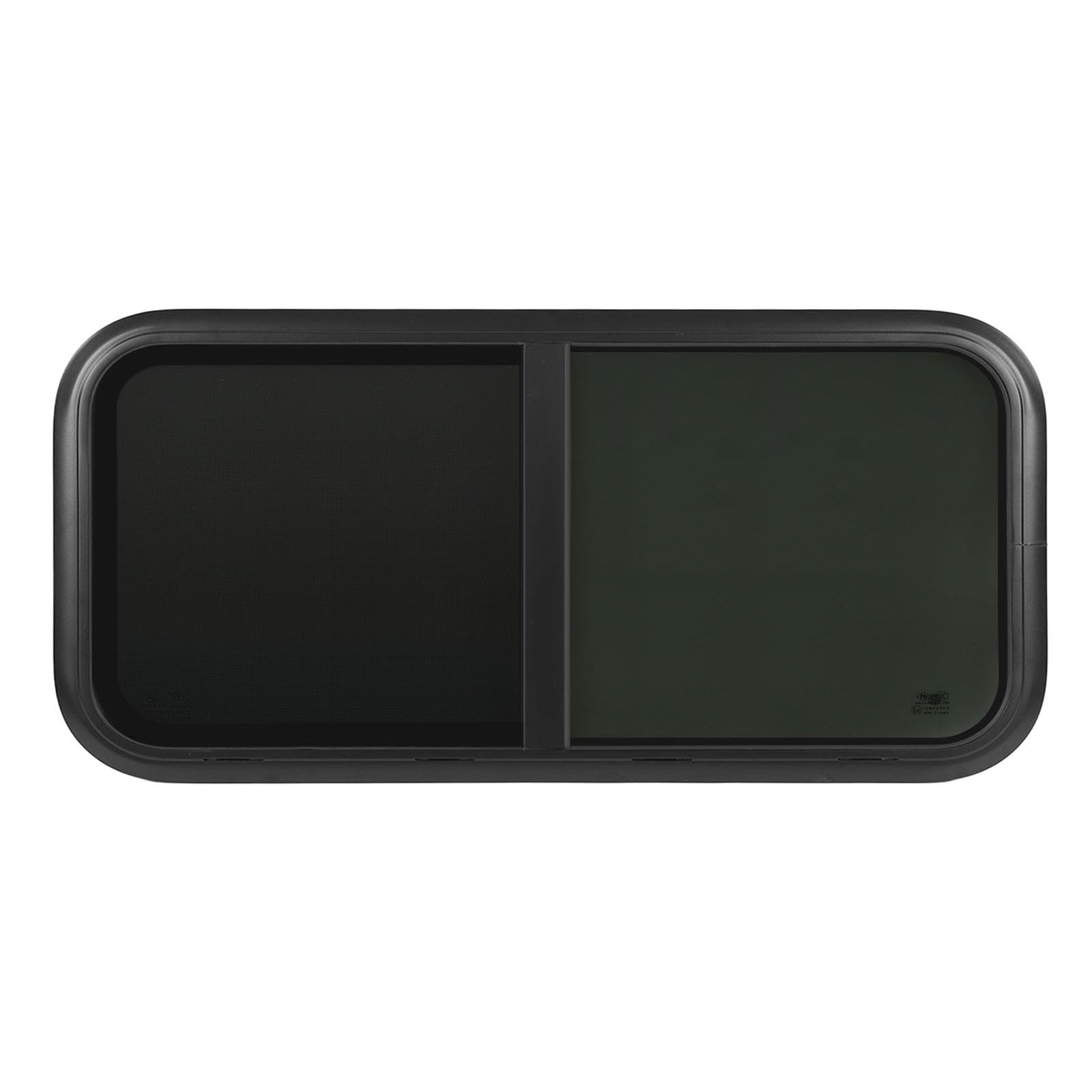 RV-Gleitfenster 1100 X 500 Mm mit Geschmittertem Glas und Bildschirm für Anhänger und mit 0,9 Bis 2,1 Zoll Wandstärke (Für Wandstärke: 43 bis 48 mm) von EBTOOLS