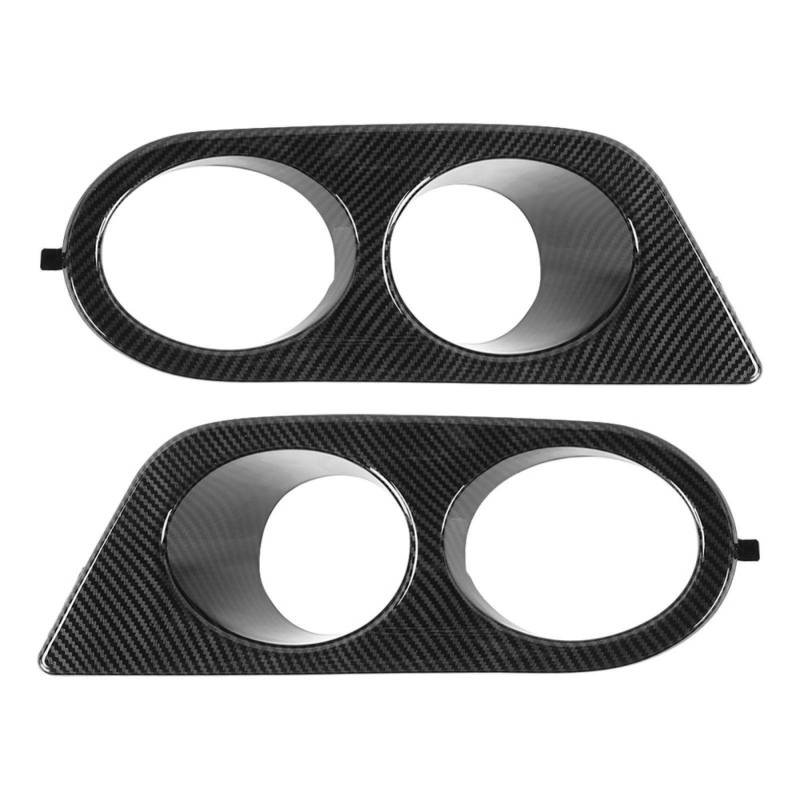 Rückspiegel Abdeckung Für E46 M3-Autoteile Nebelscheinwerfer Blenden Set 2 Stücke Front Stoßstange Foglight Cover Dual Löcher Autozubehör Ersatz Für E46 M3 2001-2006 (Kohlefaser) von EBTOOLS