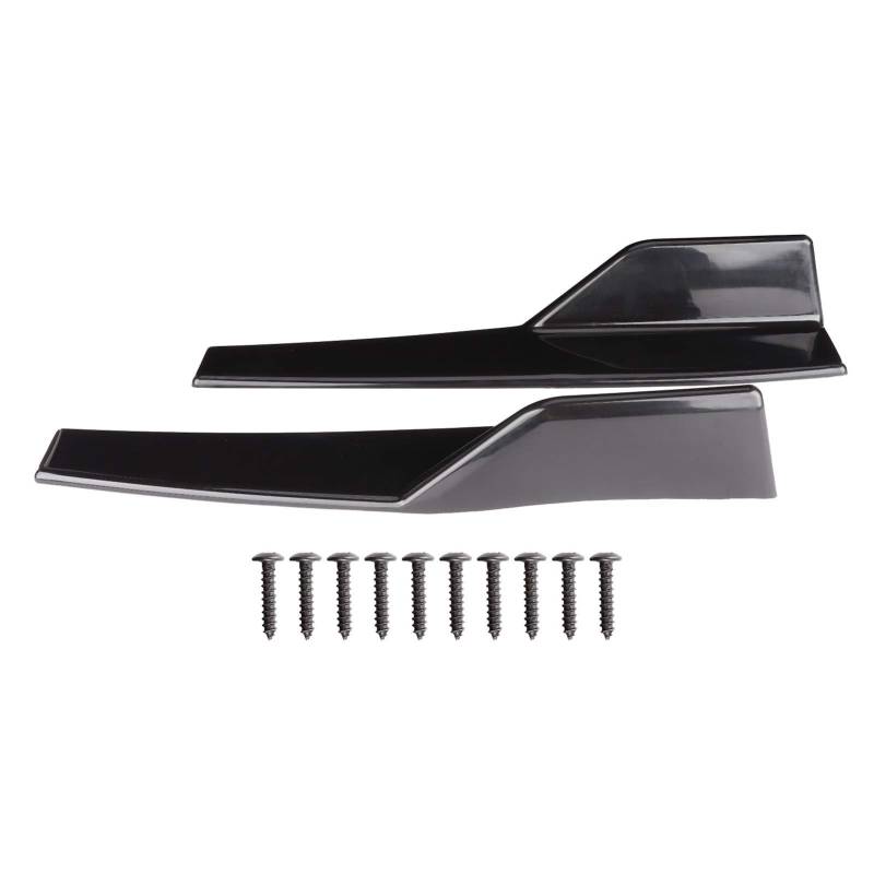 Seitenschweller-Universelle Seitenschweller Für Autos Paar Universeller Seitenschweller Rocker Splitter Side Winglet Wing Diffusor Karosserie-Kit Glänzend Schwarz 17,7 X 3,3 Zoll von EBTOOLS