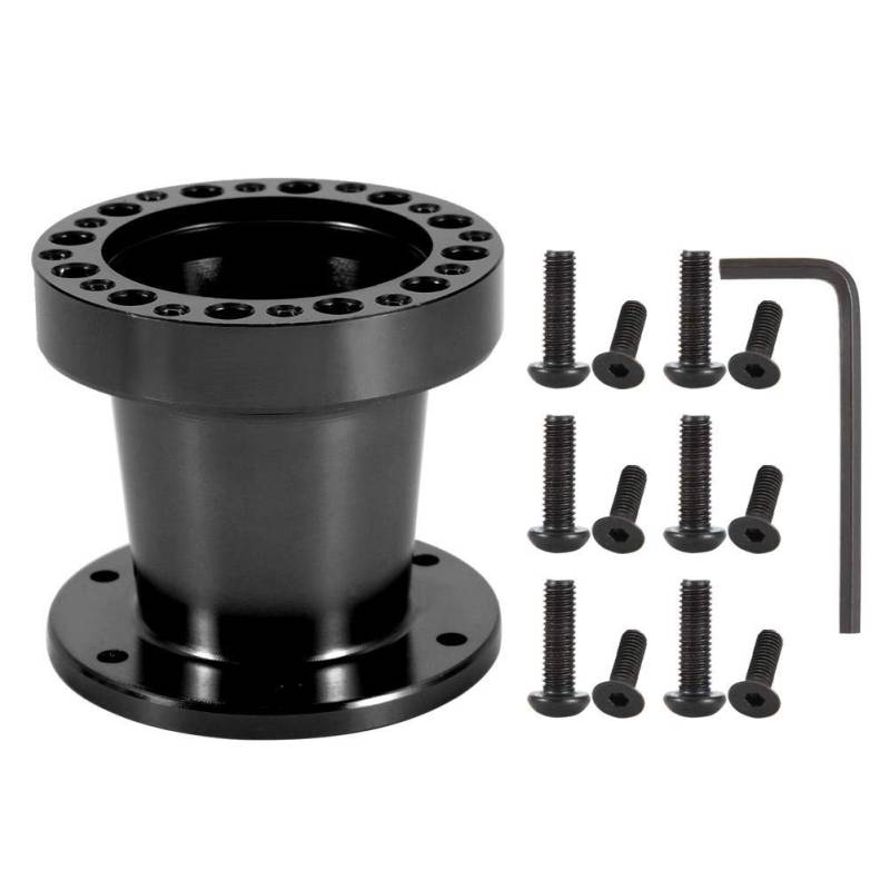 Stee Hub Extender-Auto Lenkradnabe Sp Lenkradnabe A Kit Lenkradnabe Nabena 3I iversal Auto Lenkrad Nabe Aluminium Sp Lenkrad Hub A Kit (Schwarz) von EBTOOLS