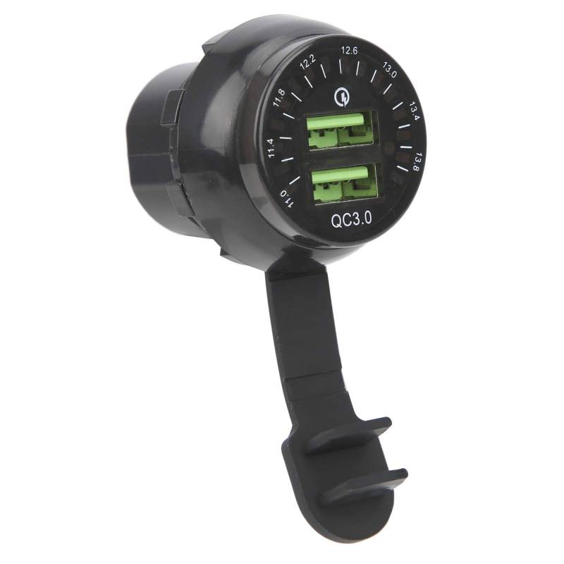 Universalauto mit Dual USB Fast & Color Sc Voltmeter für Autos, Boote, Wohnmobile, Motorräder von EBTOOLS