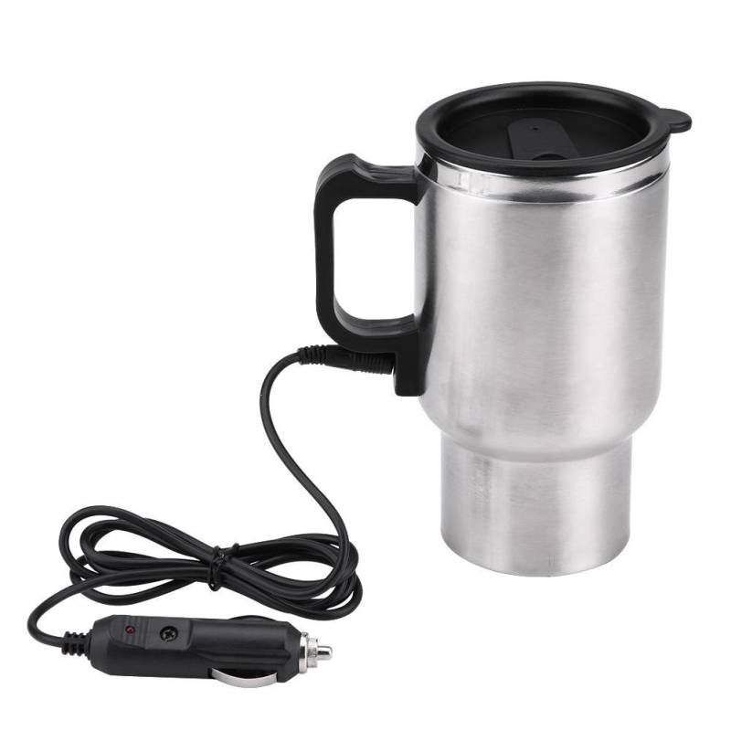 Wasserkocher 12V - 450 Ml Reisewasserkocher Elektrische Auto Wasserkocher 12V In Car Wasserkocher Tasse 12V 450Ml Auto Elektrische Heizungs Tasse Elektro In-Car Edelstahl Reise Heizung Kaffee Teetass von EBTOOLS