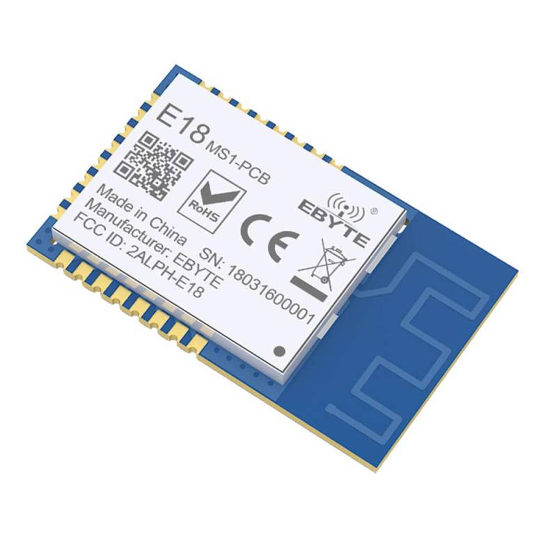 EBYTE CC2530 2,4 GHz ZigBee Modul 2,5 mW PA + LNA Wireless Modul IO SMD Wireless PCB Antenne für Smart Home und Industriesensoren E18-MS1-PCB von EBYTE