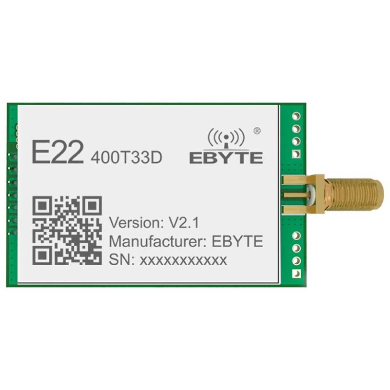 EBYTE Lora RF Wireless DIP Modul 433MHz 470MHz E22-400T33D-V2.1 33dbm Long Distance 16km Antennenschnittstelle SMA-K von EBYTE