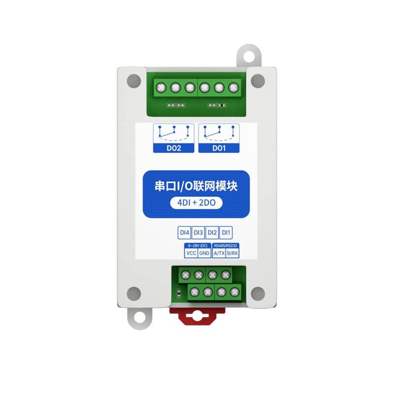 EBYTE ModBus RTU Serielles IO-Modul RS485 Schnittstelle 4DI+2DO 8 digitale Ausgänge MA01-AXCX4020 Schieneninstallation 8 ~ 28 V DC von EBYTE