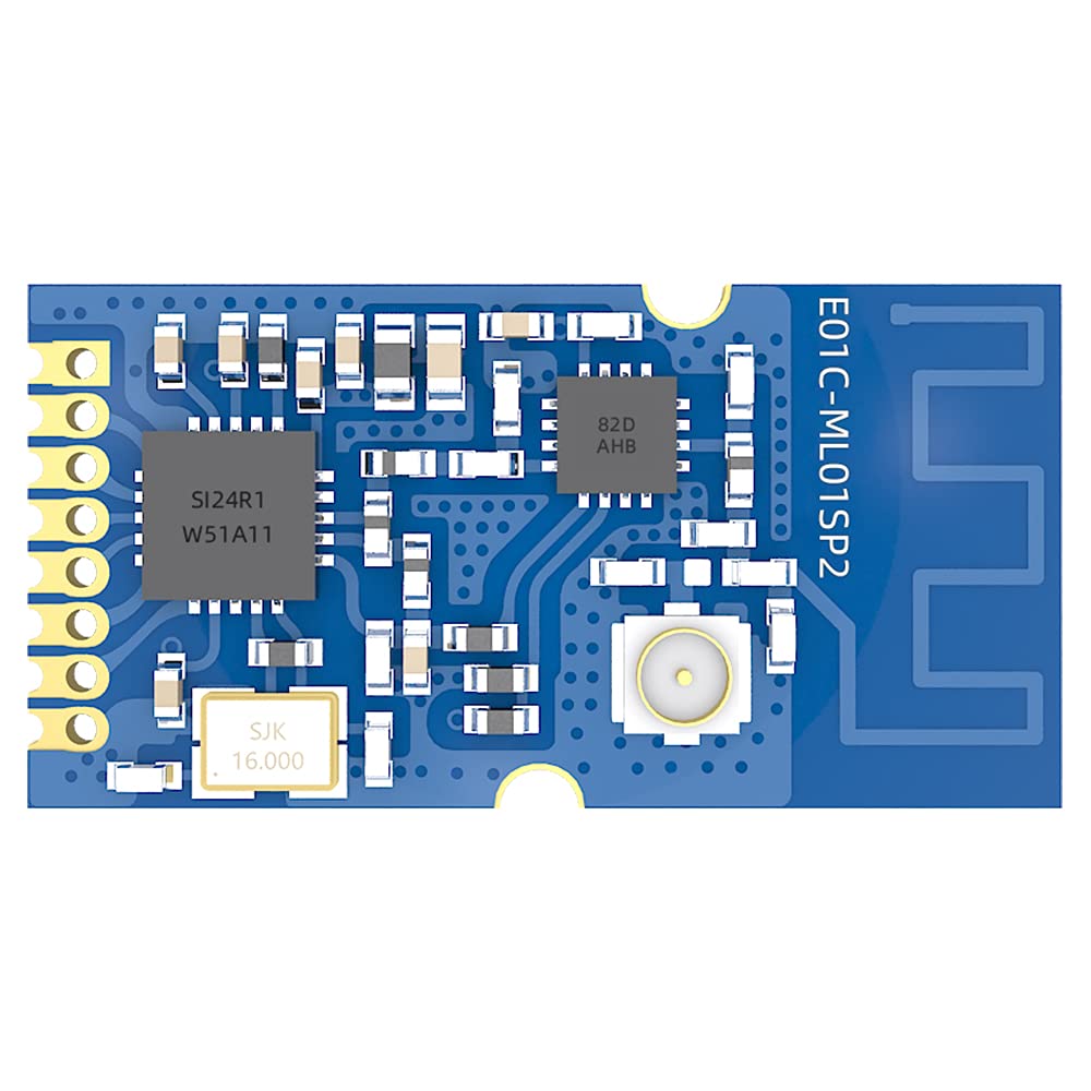 Si24R1 2,4 GHz PA-Transceiver Wireless RF-Modul E01C-ML01SP2 SMD SPI Funksender und Empfänger nRF24L01P Si24R1 2,4 GHz PA-Transceiver Wireless RF-Modul E01C-ML01SP2 SMD SPI Funksender und Empfänger nRF24L01P von EBYTE