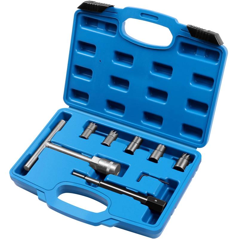ECCPP 7-teiliges Universal-Diesel-Injektor-Sitzschneider-Set, Einspritzdüsen-Re-Face-Werkzeug von ECCPP