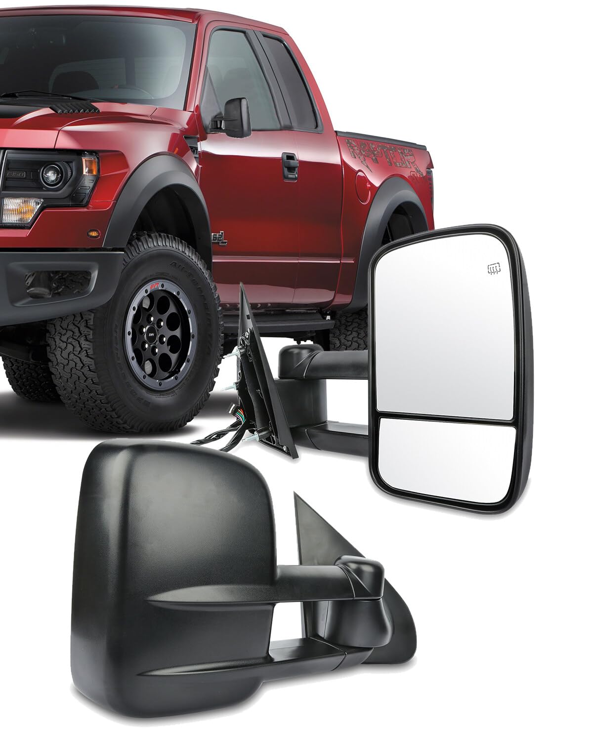 ECCPP Abschleppspiegel Ersatz passend für 2014–2018 für Chevy für GMC für Silverado für Sierra 1500 2015–16 2500 HD 3500 HD Power beheizte Spiegel ECCPP Abschleppspiegel Ersatz passend für 2014–2018 für Chevy für GMC für Silverado für Sierra 1500 2015–16 2500 HD 3500 HD Power beheizte Spiegel von ECCPP
