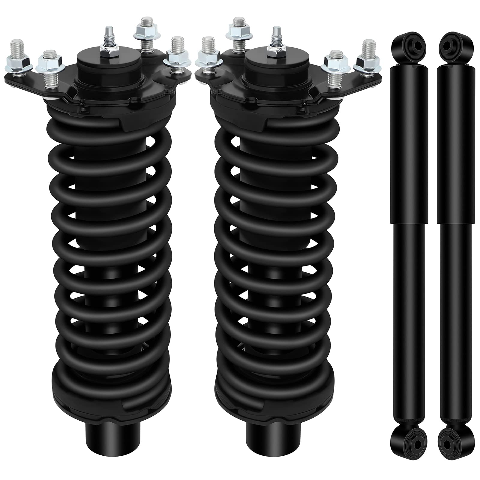 ECCPP Komplettes Streben vorne und hinten, Paar Federbein-Montage, Stoßdämpfer für 2007–2011 für Dodge Nitro, 2002–2012 für Jeep Liberty, 4er-Set ECCPP Komplettes Streben vorne und hinten, Paar Federbein-Montage, Stoßdämpfer für 2007–2011 für Dodge Nitro, 2002–2012 für Jeep Liberty, 4er-Set von ECCPP
