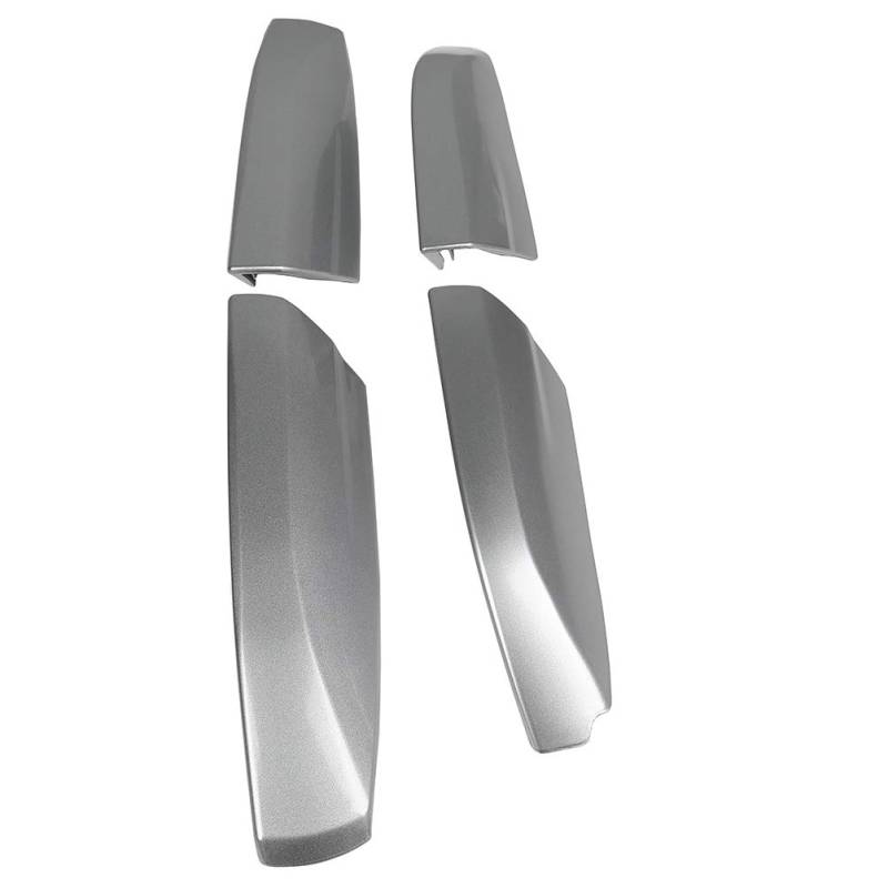 ECCPP Silberne Dachträger-Seitenschienen-Endabdeckungen, Ersatzkappe, passend für Toyota Highlander 2008–2013, 4 Stück von ECCPP