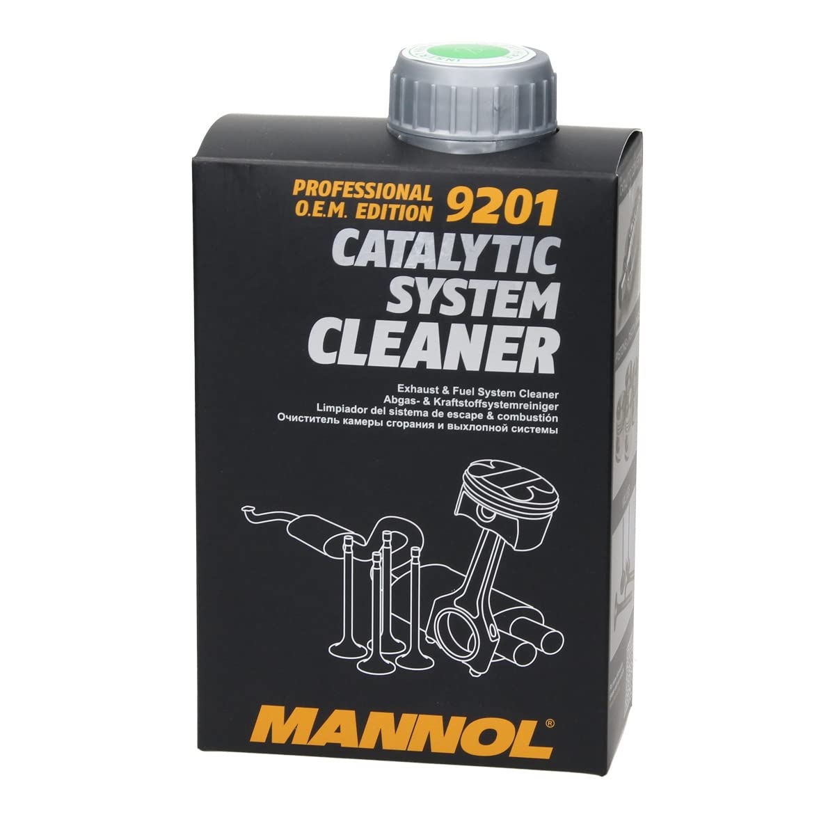 MANNOL 9201 Catalytic System Cleaner 1 x 500 ml, Abgas - & Kraftstoffsystemreiniger, Katalysator System Reiniger, Benzin Reiniger, Abgasreiniger Katalysatorschutz, Professionell O.E.M. Edition MANNOL 9201 Catalytic System Cleaner 1 x 500 ml, Abgas - & Kraftstoffsystemreiniger, Katalysator System Reiniger, Benzin Reiniger, Abgasreiniger Katalysatorschutz, Professionell O.E.M. Edition von ECD Germany