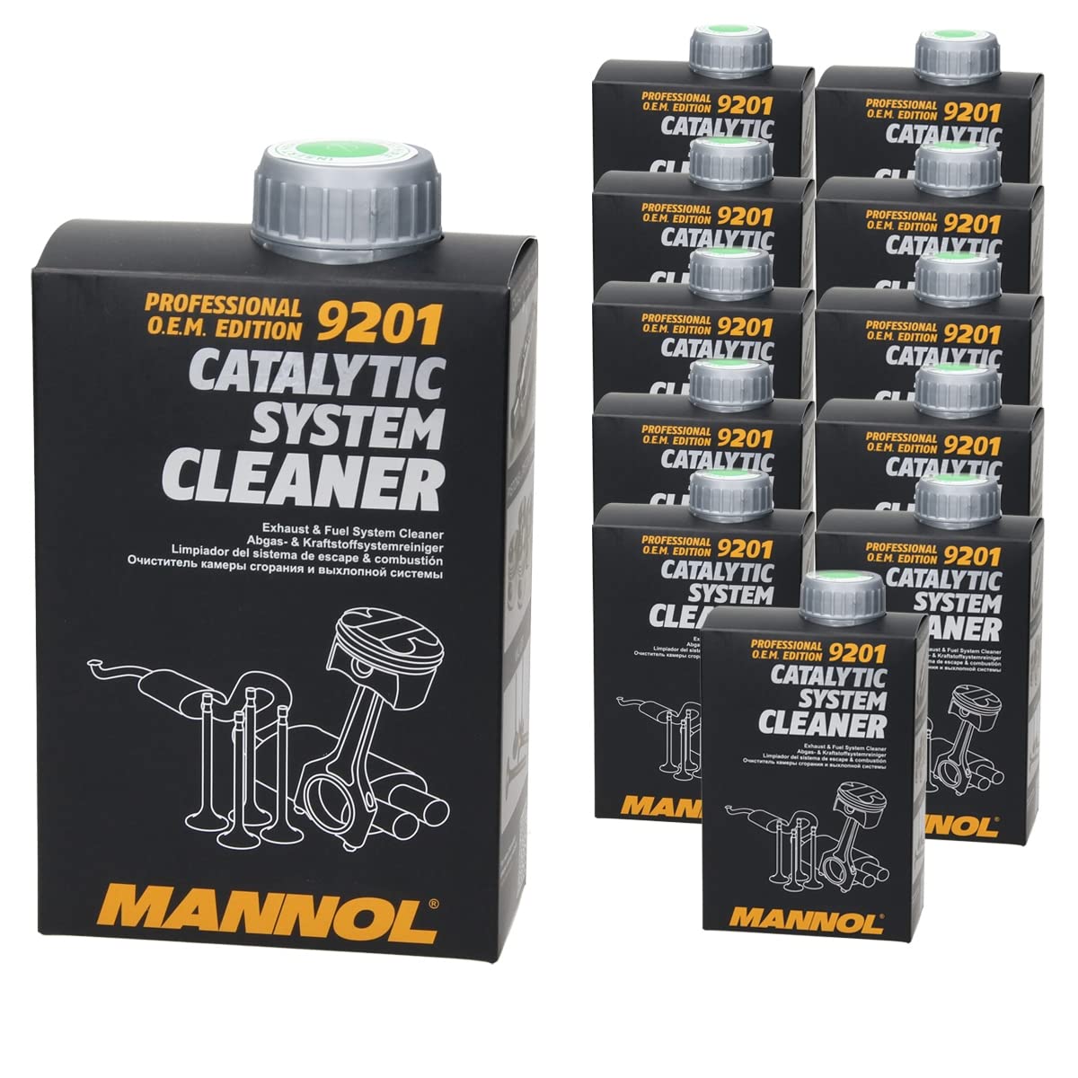 MANNOL 9201 Catalytic System Cleaner 12 x 500 ml, Abgas - & Kraftstoffsystemreiniger, Katalysator System Reiniger, Benzin Reiniger, Abgasreiniger Katalysatorschutz, Professionell O.E.M. Edition MANNOL 9201 Catalytic System Cleaner 12 x 500 ml, Abgas - & Kraftstoffsystemreiniger, Katalysator System Reiniger, Benzin Reiniger, Abgasreiniger Katalysatorschutz, Professionell O.E.M. Edition von ECD Germany