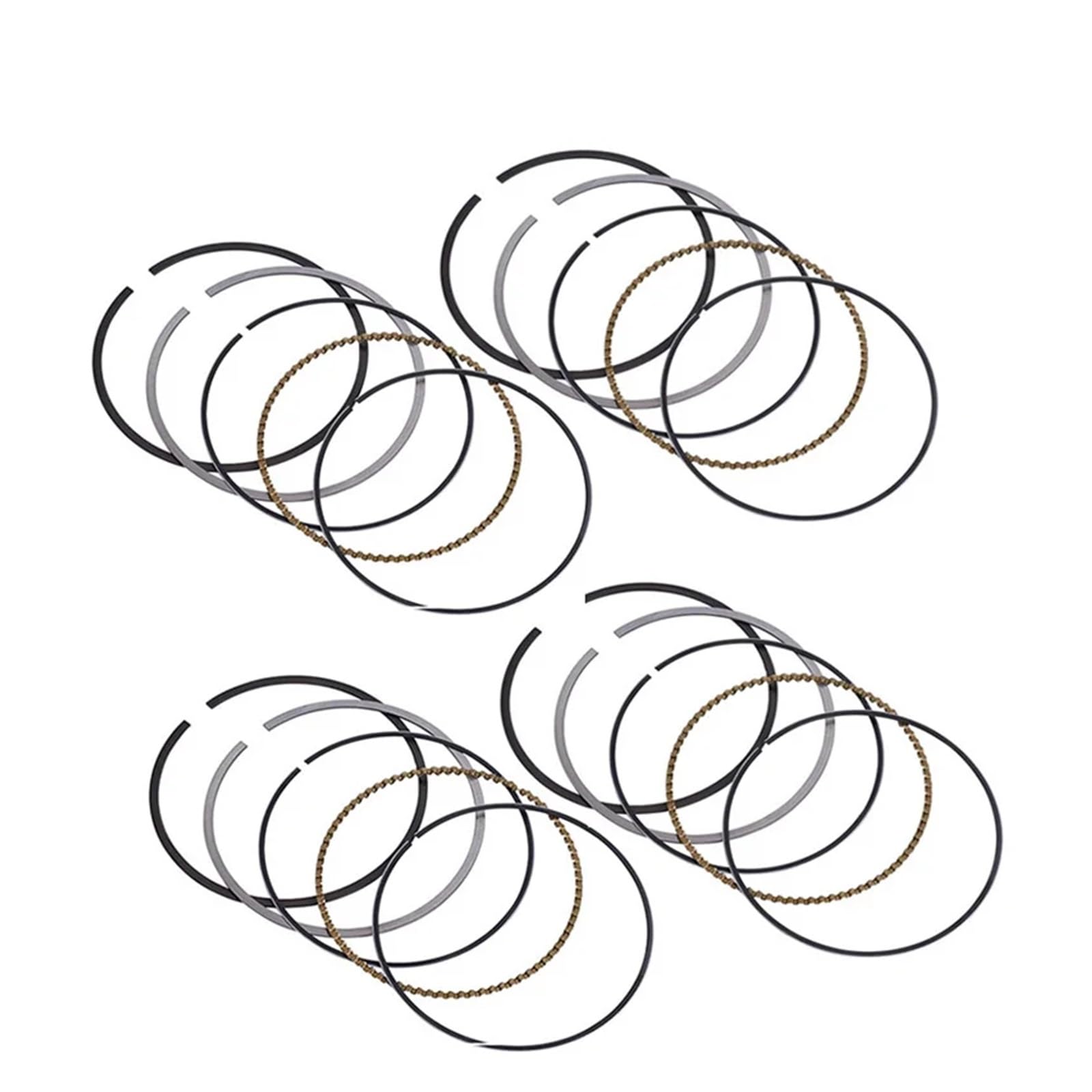 4set Motorrad 1 Zylinder Motor Kolben Ringe STD + 25 + 50 + 75 + 100 for TTR250 for DR-Z250 RF900RV DR250SES DR250(4X0.75 size) von ECFZTLAV