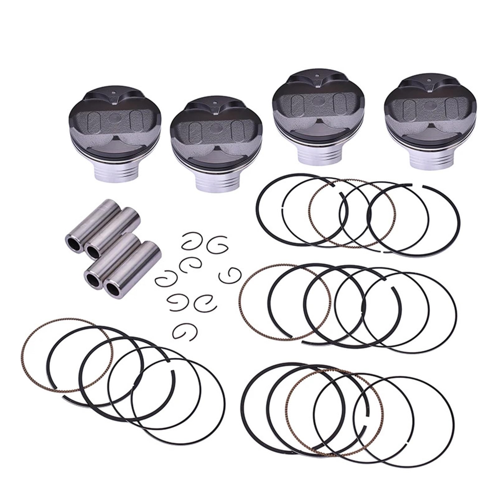 4set STD ~ +100 76mm ~ 77mm Motorrad Kolbenringe Kit for CBR1000RA CBR 1000 RA CBR1000RR CBR 1000 RR 2A 4A 3AC(4 Set 76.75mm) von ECFZTLAV