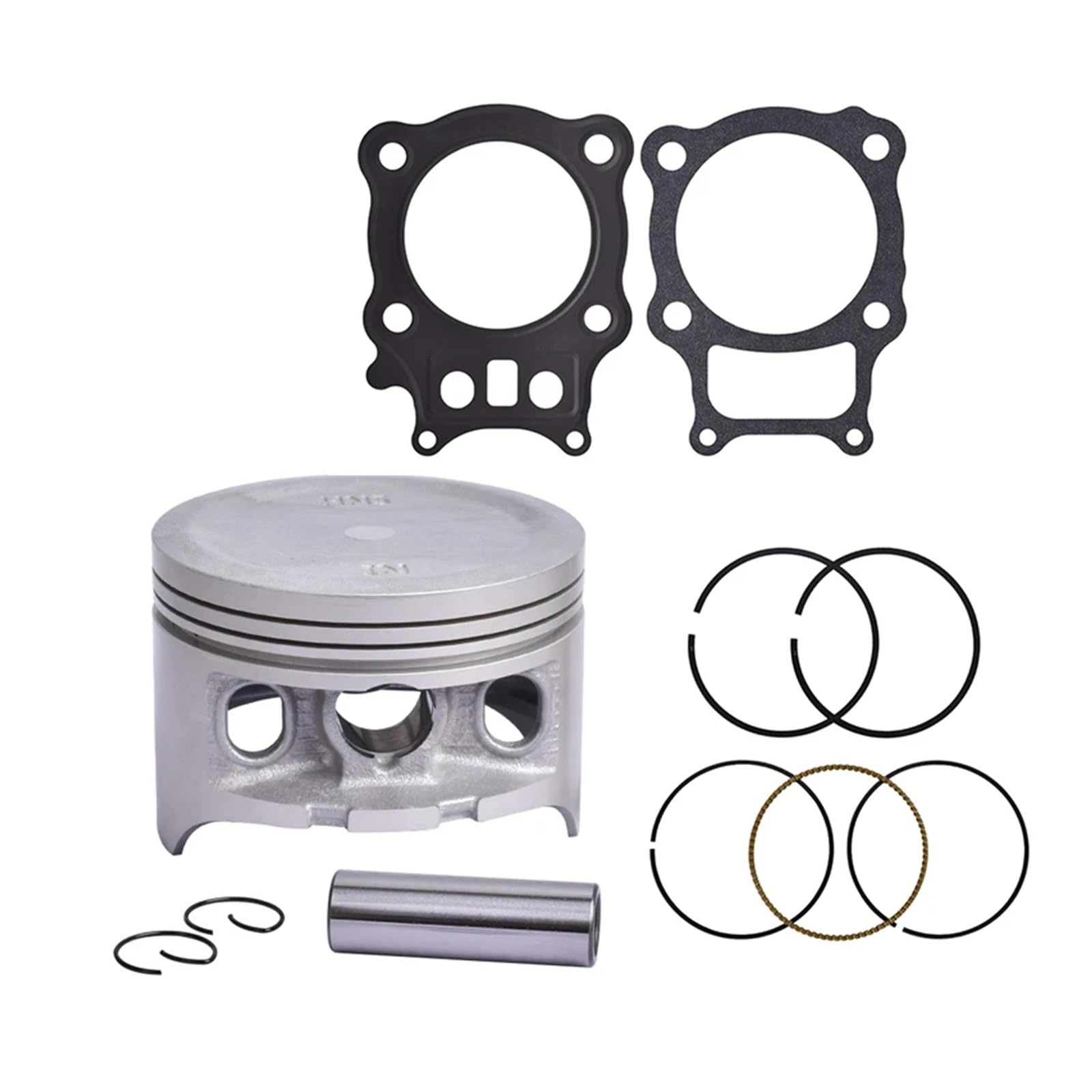 Motorrad Mitte Reparatur Pad Zylinderkopf Überholung Dichtung Matte Set und Kolben Ringe Kit for TRX350 TRX 350 TR-X350 TRX350X Motorrad Mitte Reparatur Pad Zylinderkopf Überholung Dichtung Matte Set und Kolben Ringe Kit for TRX350 TRX 350 TR-X350 TRX350X von ECFZTLAV