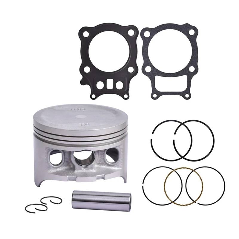 Motorrad Mitte Reparatur Pad Zylinderkopf Überholung Dichtung Matte Set und Kolben Ringe Kit for TRX350 TRX 350 TR-X350 TRX350X von ECFZTLAV