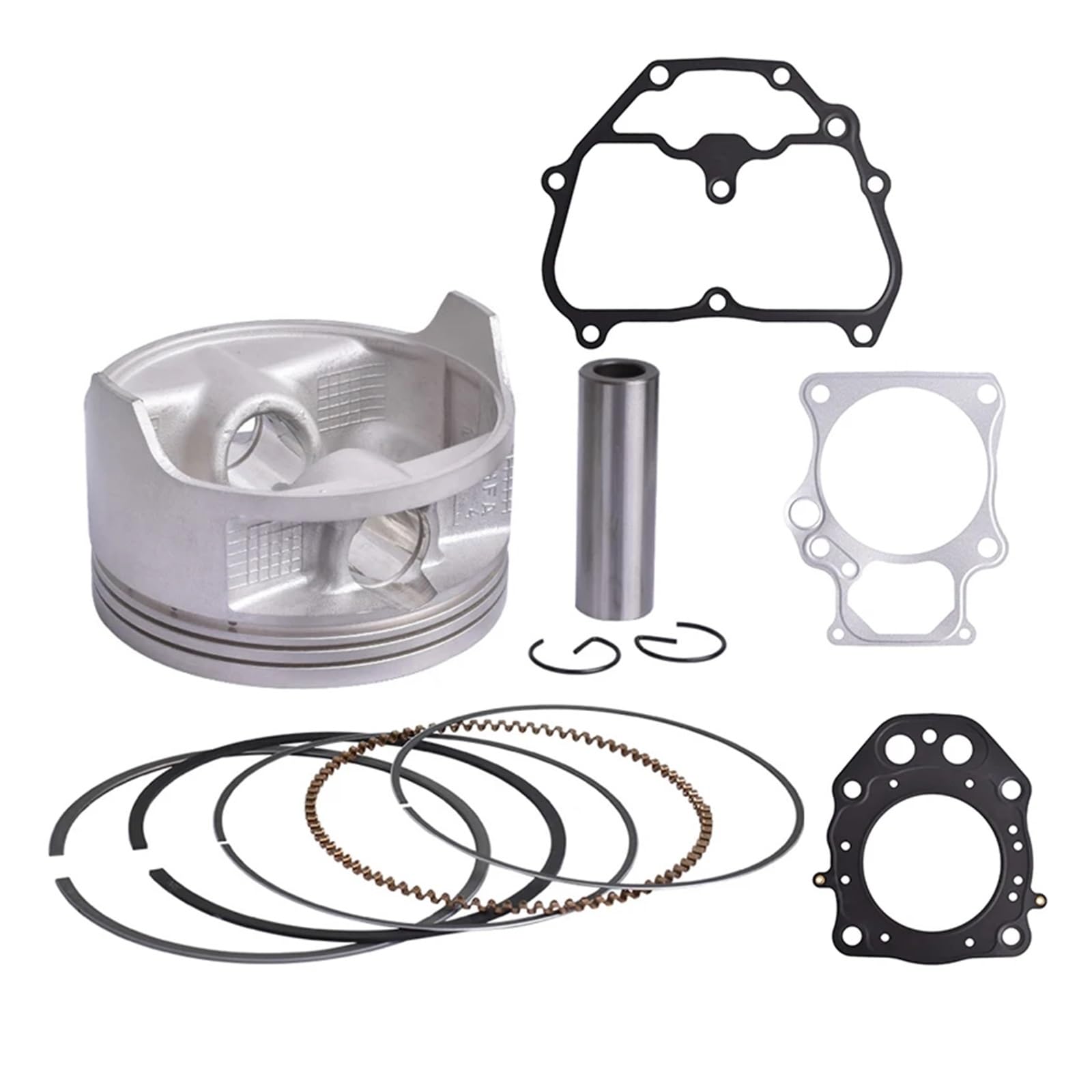 Motorrad Mitte Reparatur Pad Zylinderkopf Überholung Dichtung Matte Set und Kolben Ringe Kit for TRX420 TRX 420 TR-X420 TRX420X Motorrad Mitte Reparatur Pad Zylinderkopf Überholung Dichtung Matte Set und Kolben Ringe Kit for TRX420 TRX 420 TR-X420 TRX420X von ECFZTLAV