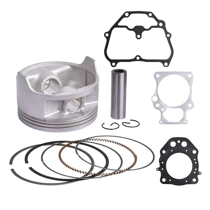 Motorrad Mitte Reparatur Pad Zylinderkopf Überholung Dichtung Matte Set und Kolben Ringe Kit for TRX420 TRX 420 TR-X420 TRX420X von ECFZTLAV
