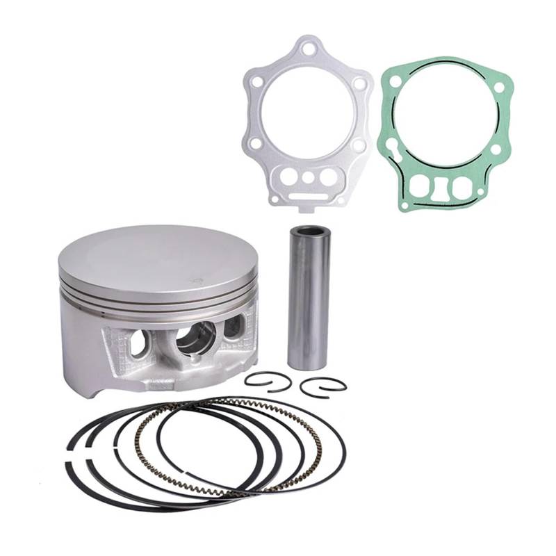 Motorrad Mitte Reparatur Pad Zylinderkopf Überholung Dichtung Matte Set und Kolben Ringe Kit for TRX450 TRX 450 TR-X450 TRX450X von ECFZTLAV