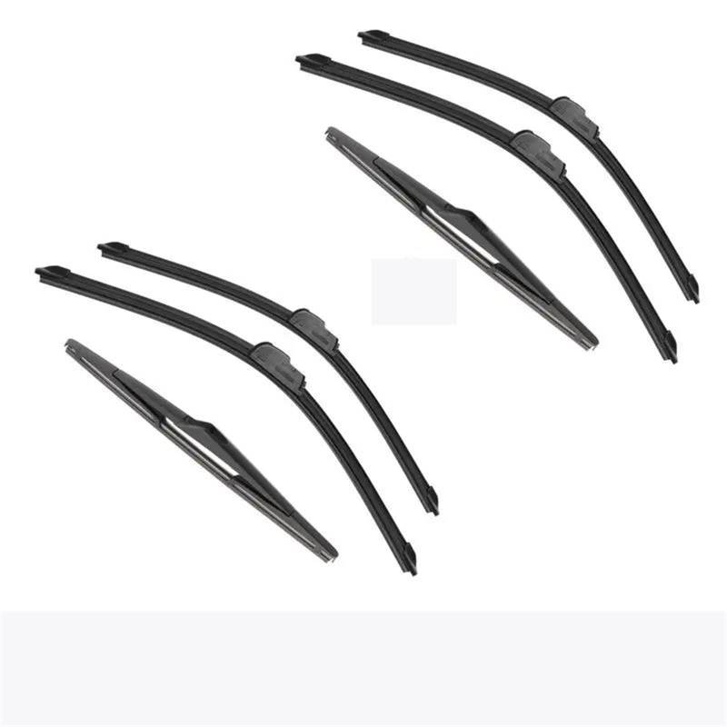 Scheibenwischer Rear Für Kicks 2017–2022 Scheibenwischerblätter aus weichem Gummi für vorne und hinten 66 cm + 40 cm + 30 cm Scheibenwischer für Heckscheibe(6 wipers) von ECFZTLAV